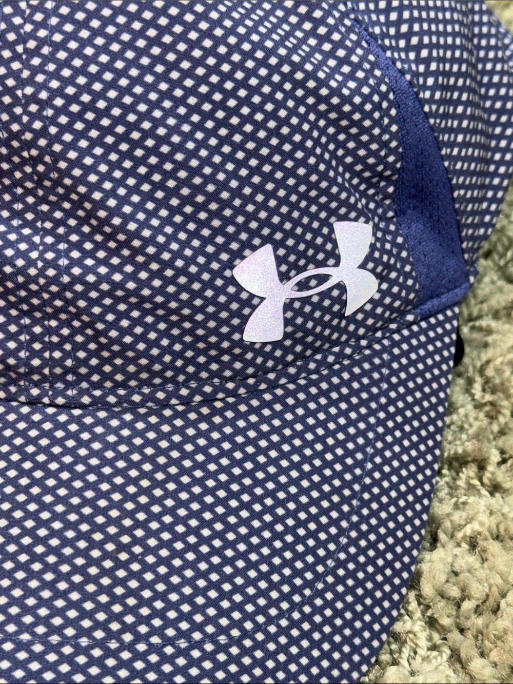 Under Armour purple and White Dot Running Cap Youth - Picture 2 of 6